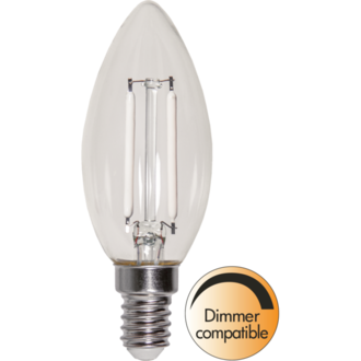 LED-Lampe E14 C35 Clear White Filament