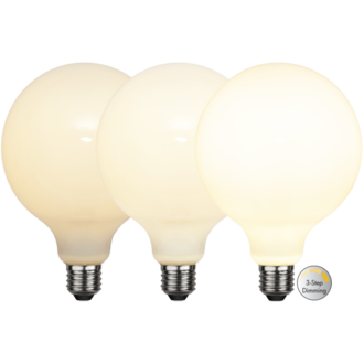 LED-Lampe E27 G125 Opaque Filament RA90 3-step