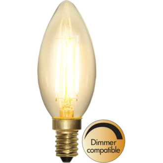 LED-Lampe E14 C35 Soft Glow