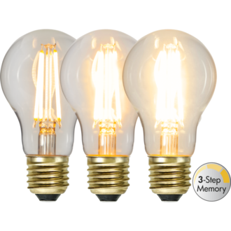 LED-Lampe E27 A60 Soft Glow 3-step memory